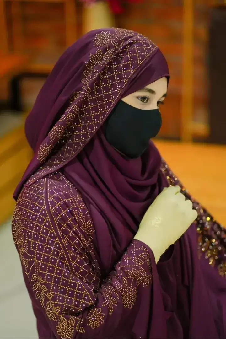 4 Parts Full Abaya - কলিজা কালার