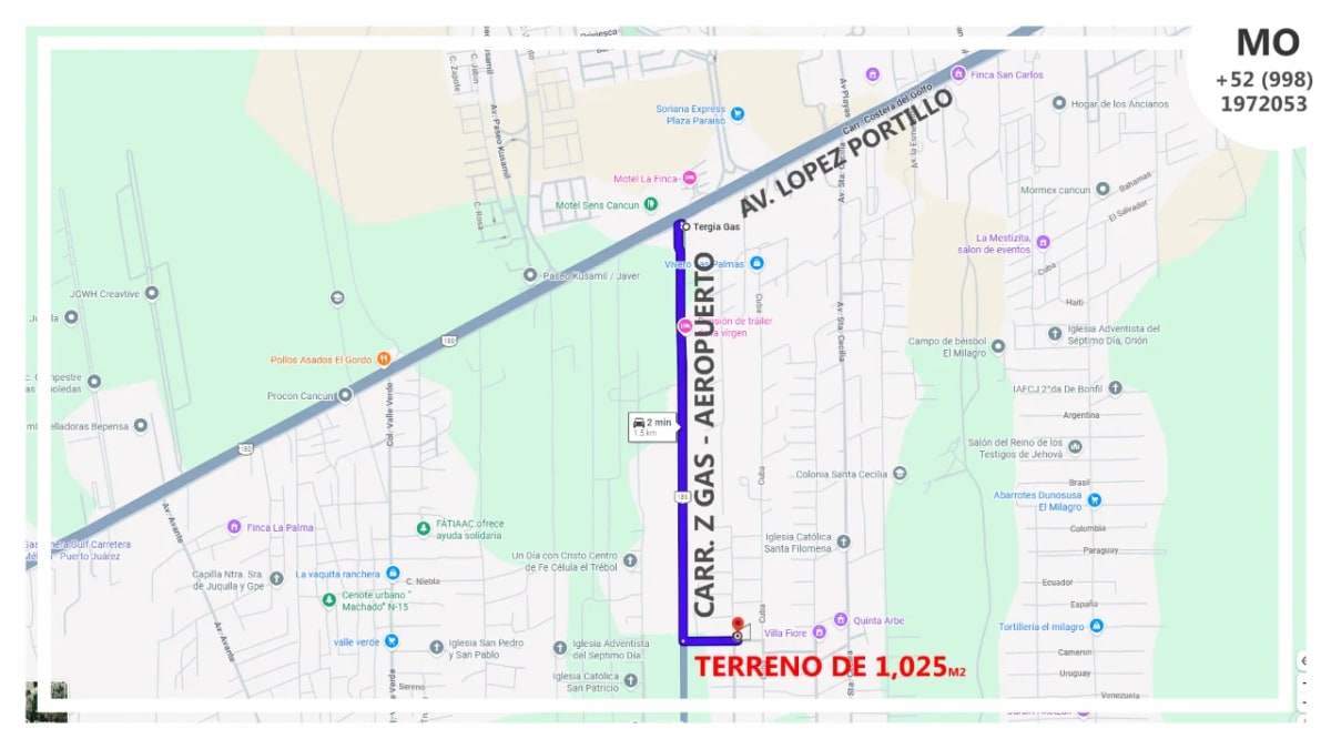 REMATO Terreno de 1,025m² en Cancún - Ubicación estratégica — foto 3