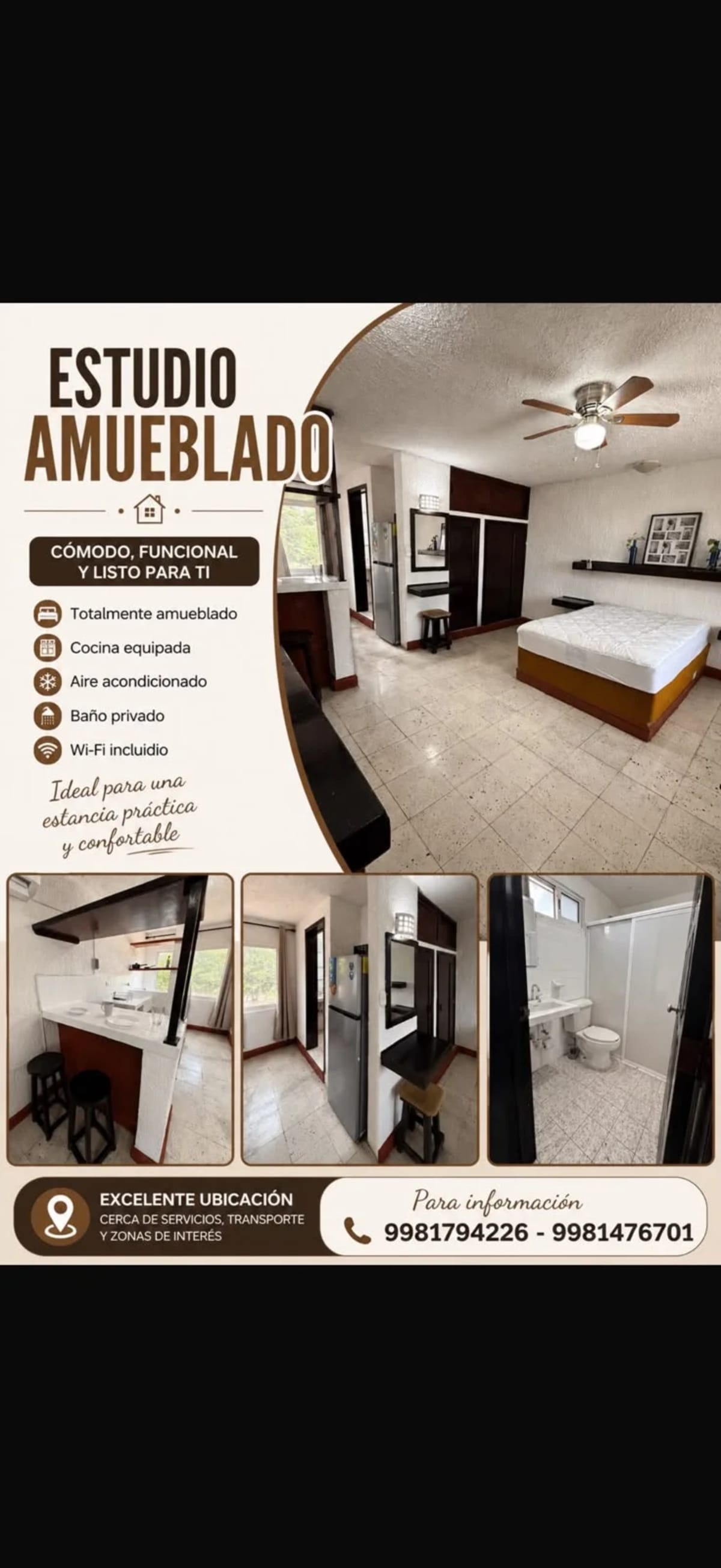 Estudio en Renta en Cancún Amueblado — foto 2