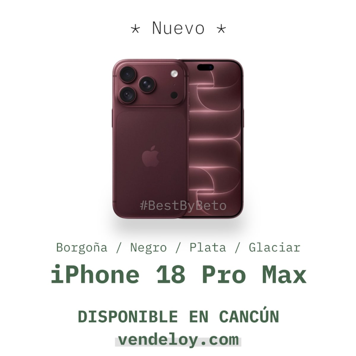 iPhone 18 Pro Max 1TB Libre