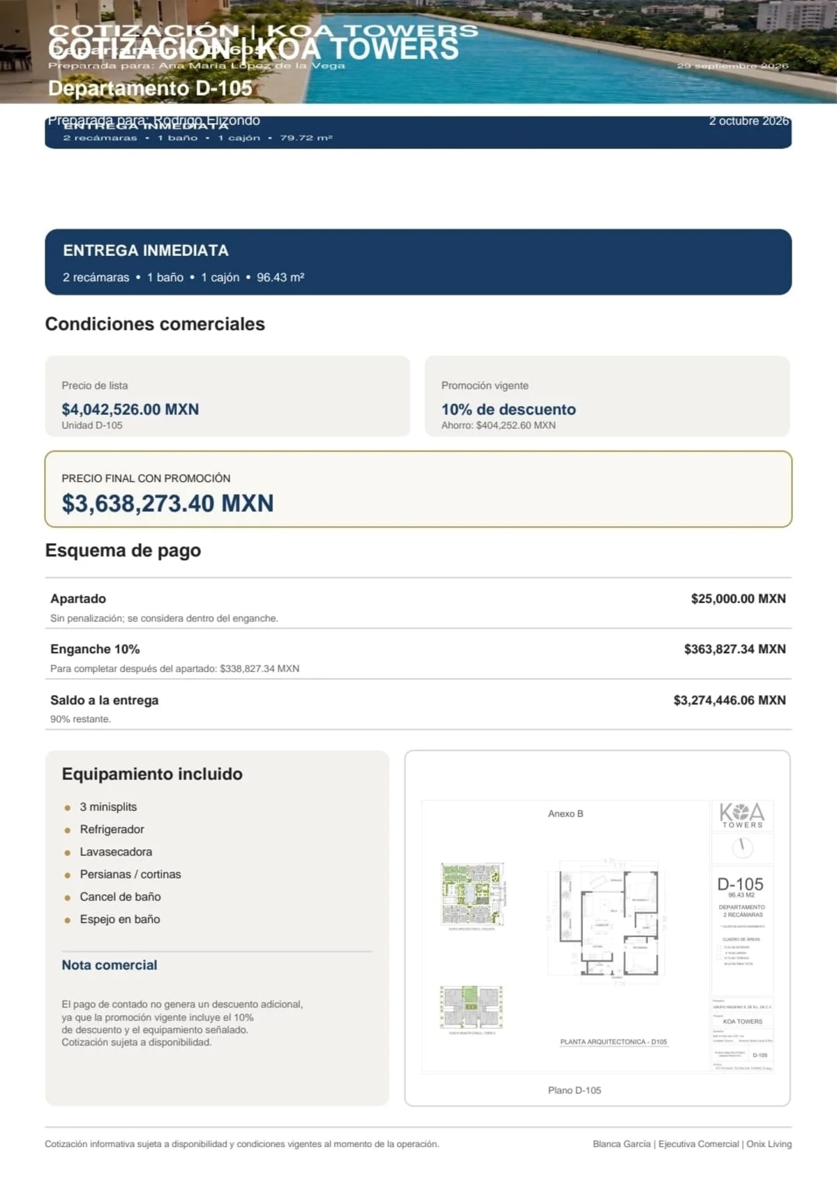 Departamento en Venta en Cancún con Alberca y Jacuzzi — foto 3