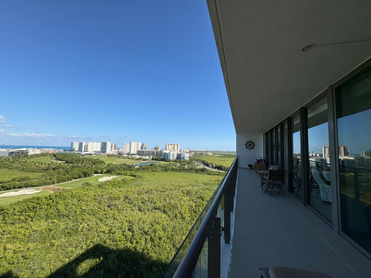 Departamento en Venta en Cancún 3 Rec 3.5 Baños Vista al Mar