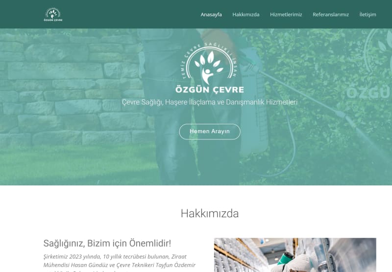 Özgün İlaçlama — Web Sitesi Yönetimi