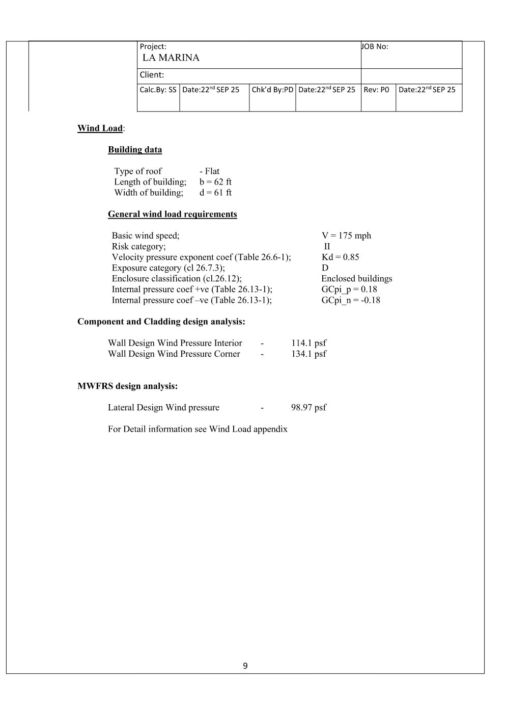 Design Calculation Sheet 10