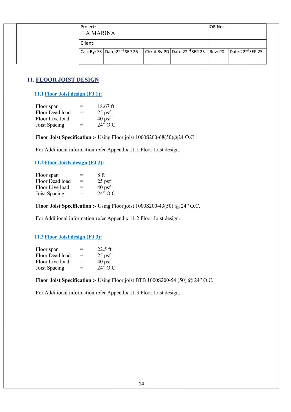 Design Calculation Sheet 15