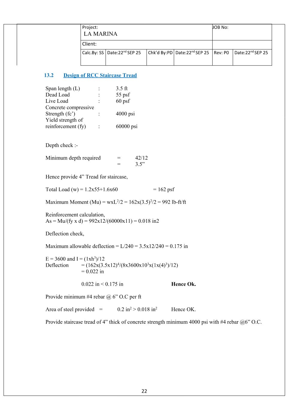 Design Calculation Sheet 23