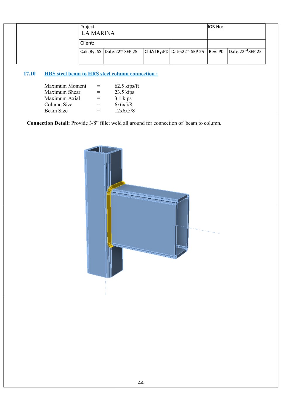 Design Calculation Sheet 45