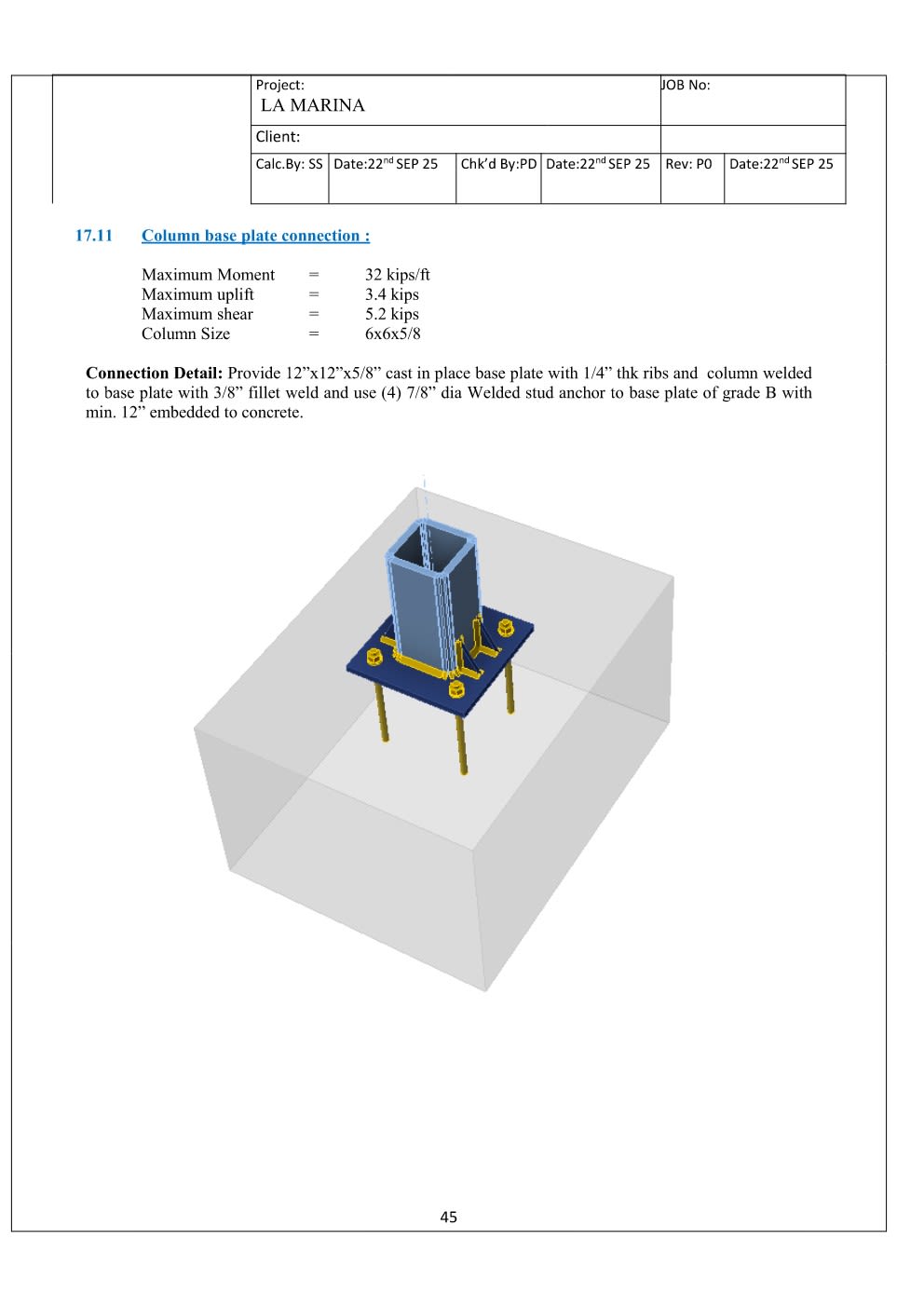 Design Calculation Sheet 46