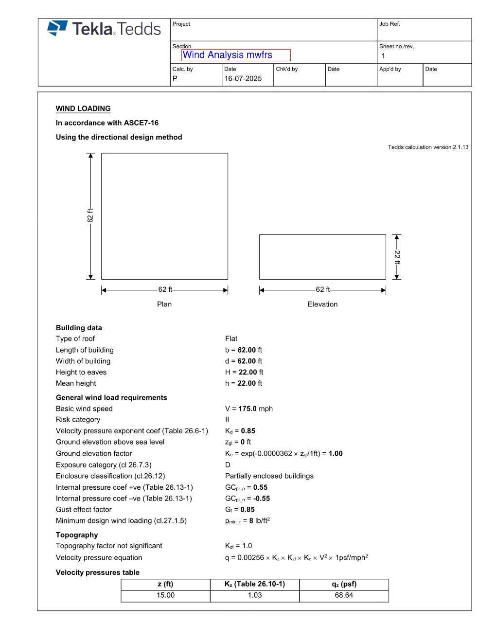 Design Calculation Sheet 52