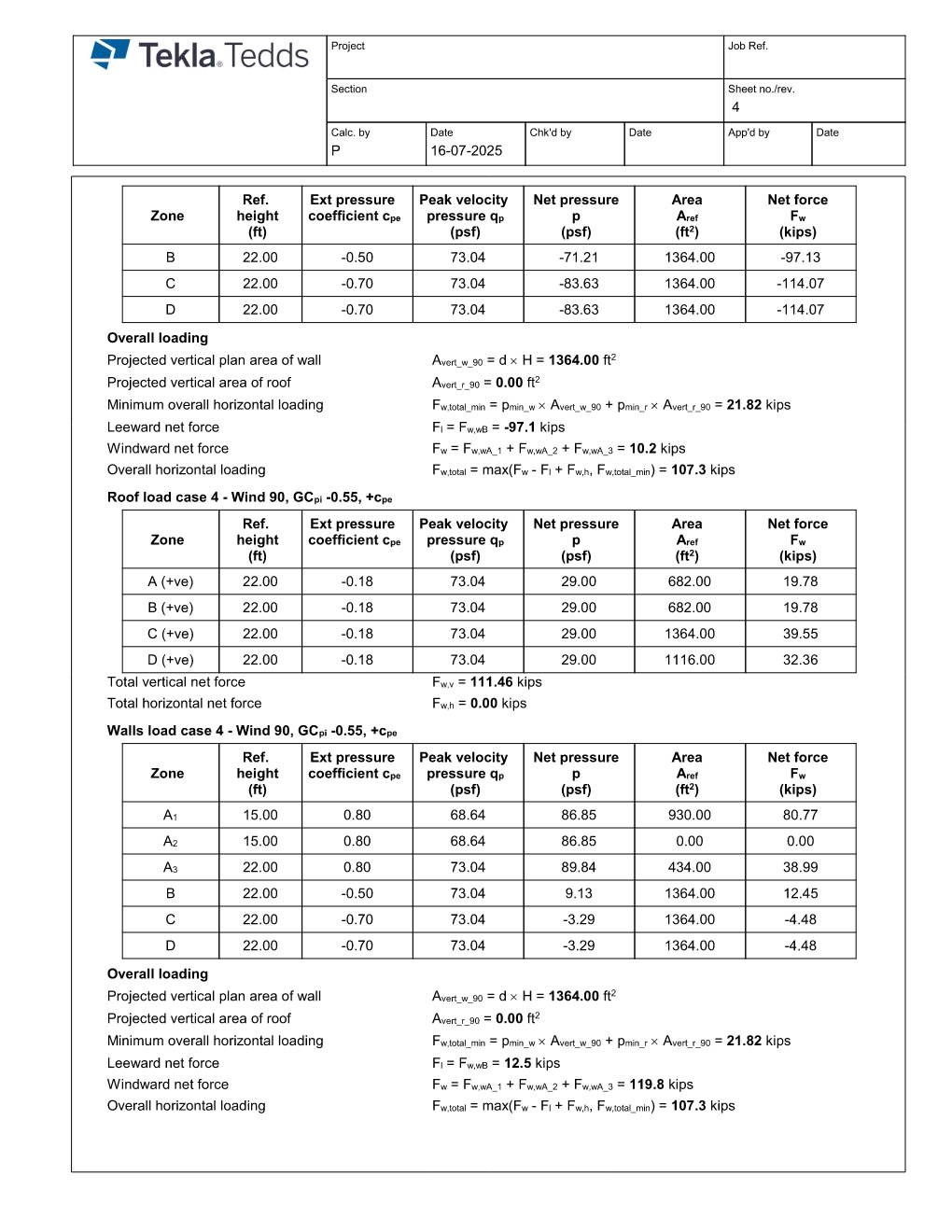 Design Calculation Sheet 55