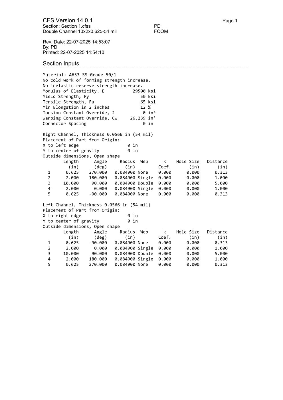 Design Calculation Sheet 79