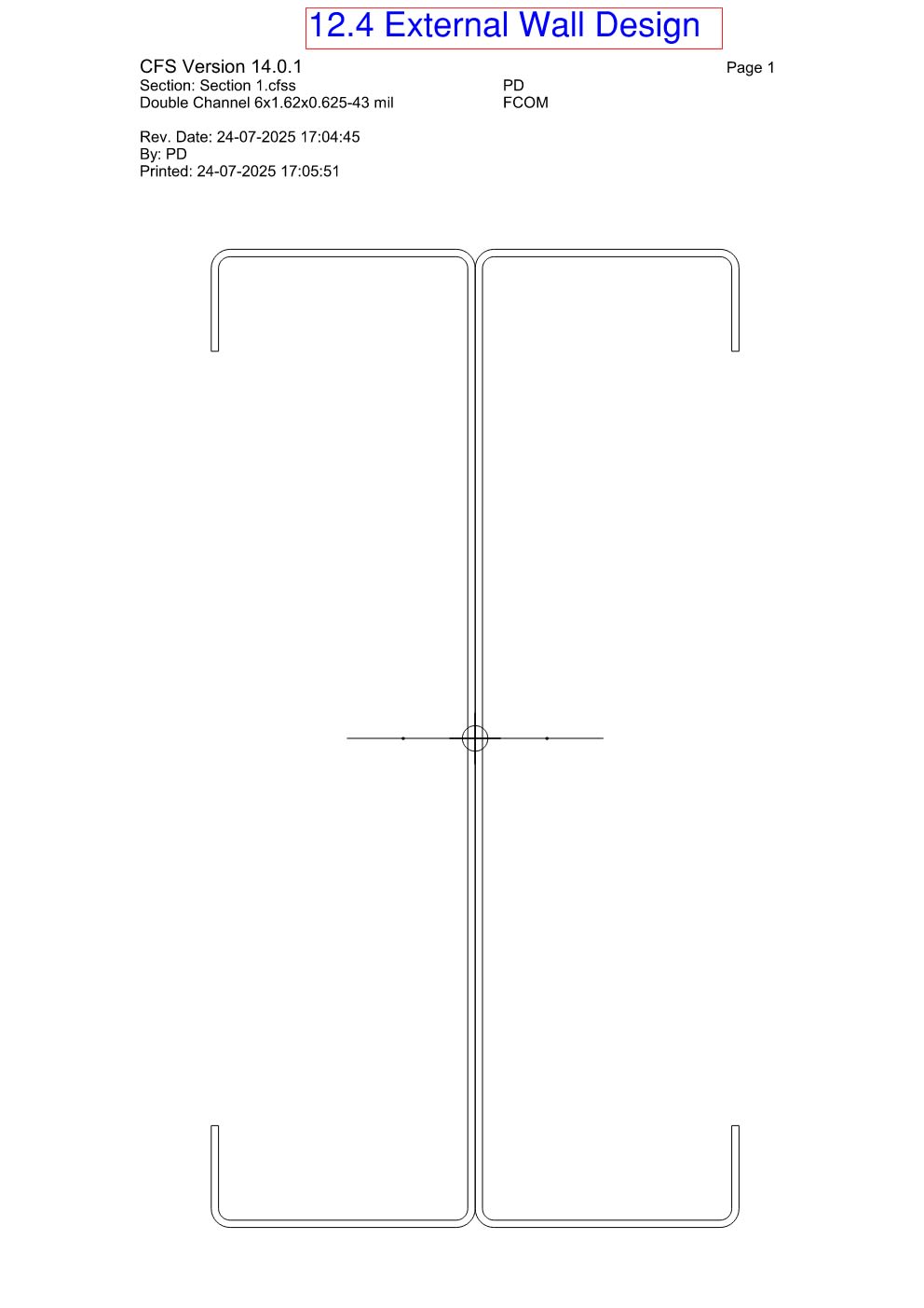 Design Calculation Sheet 101
