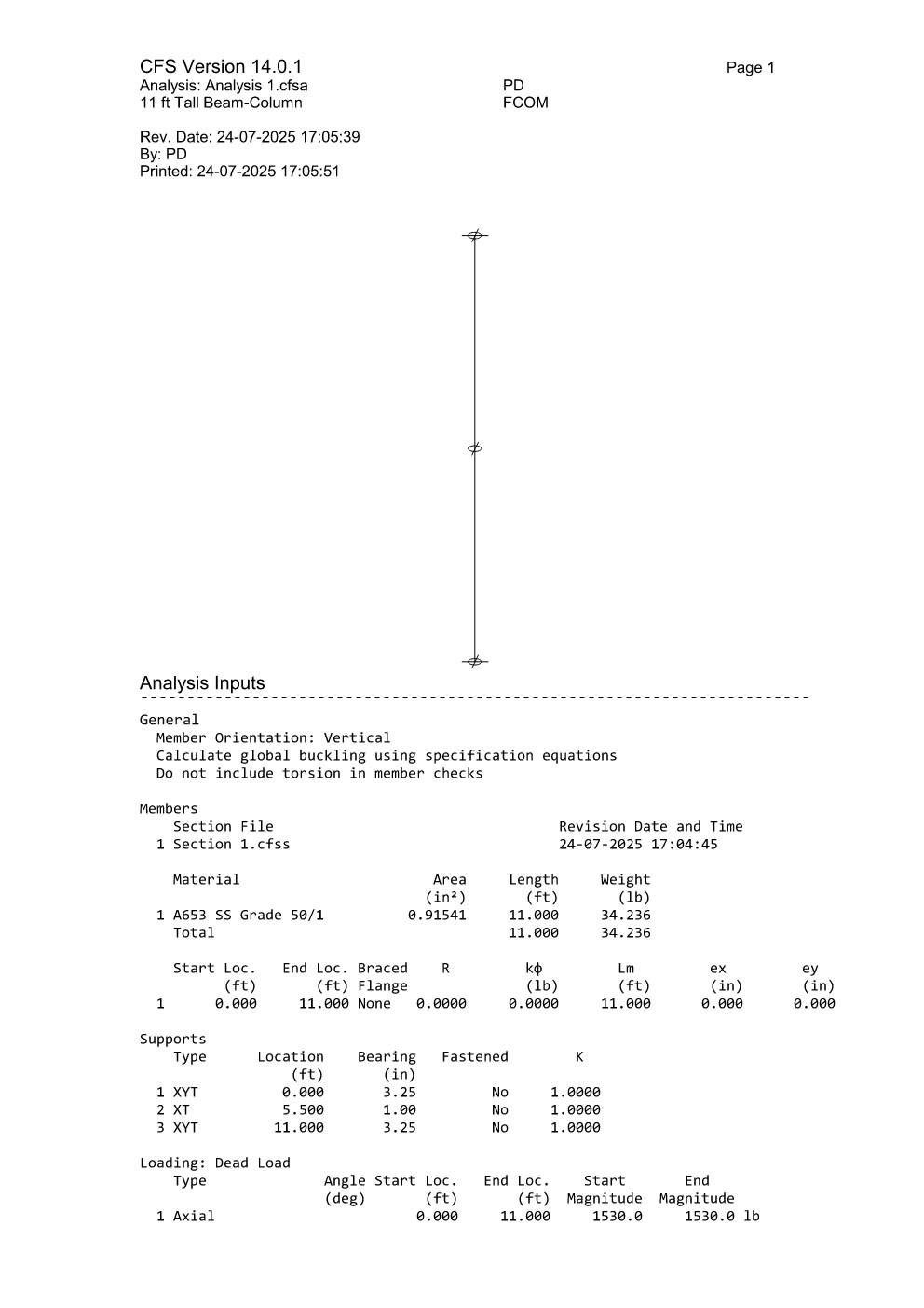 Design Calculation Sheet 103