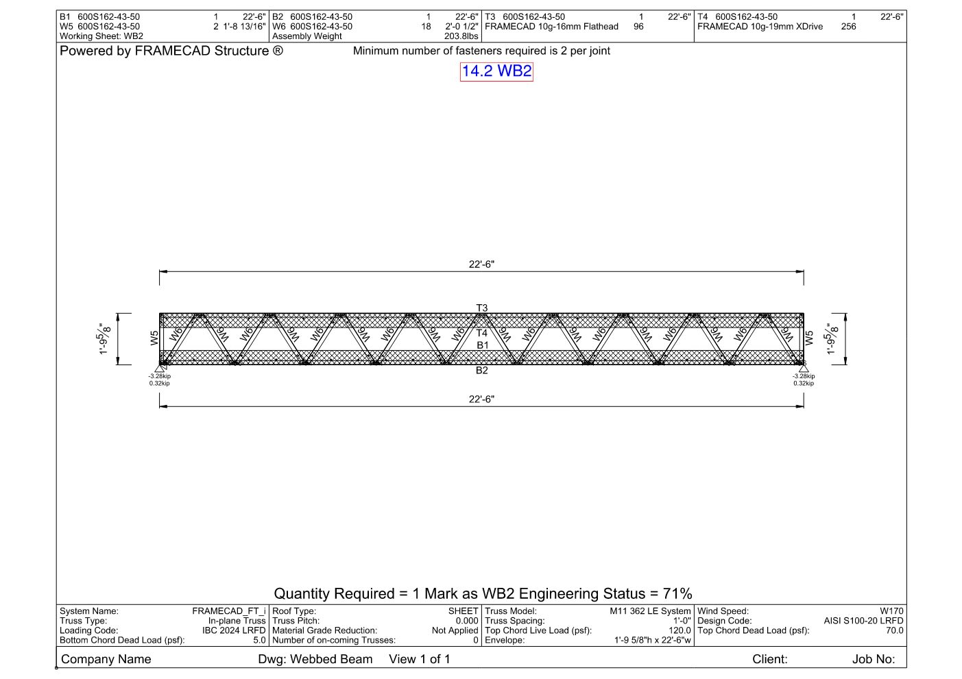 Design Calculation Sheet 114