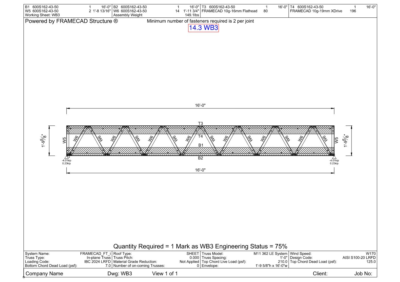 Design Calculation Sheet 115