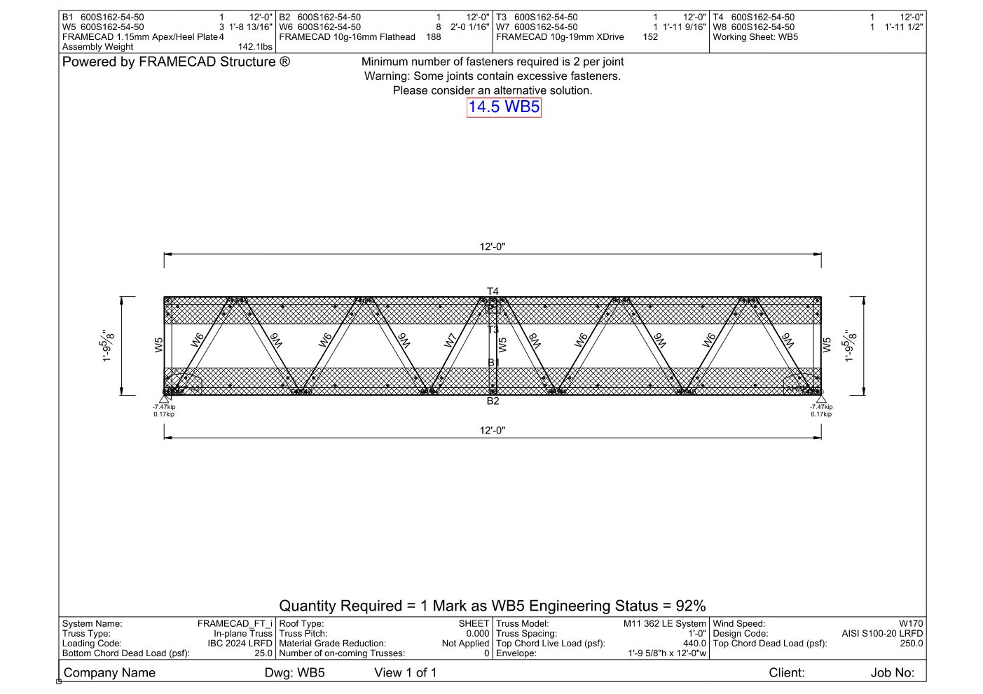 Design Calculation Sheet 117
