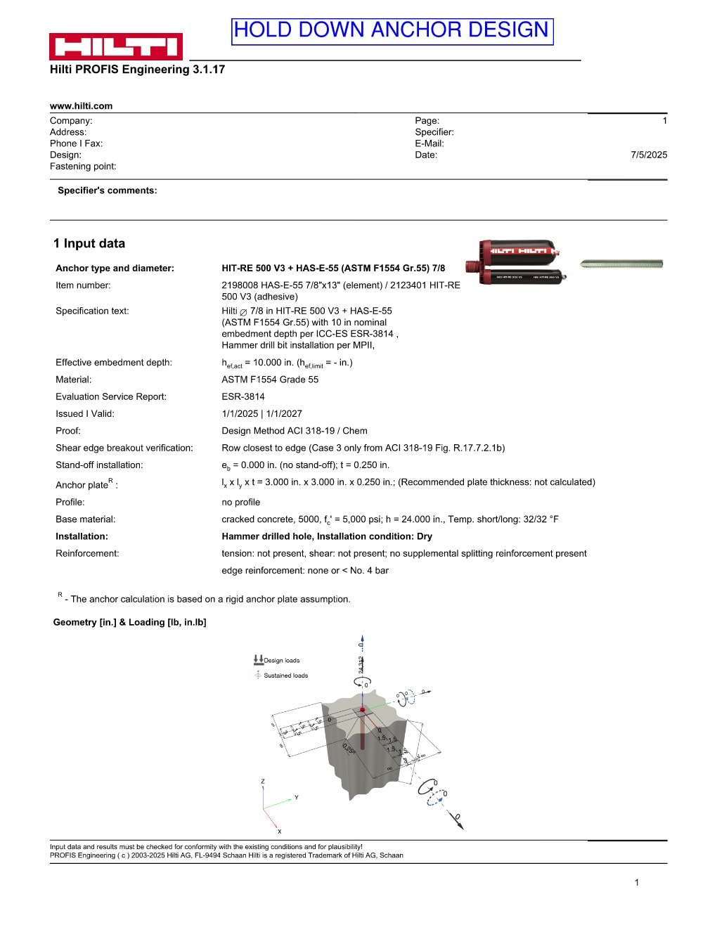 Design Calculation Sheet 127