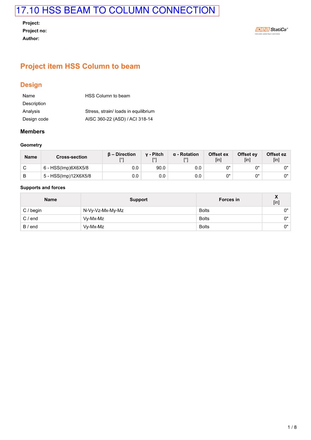 Design Calculation Sheet 134