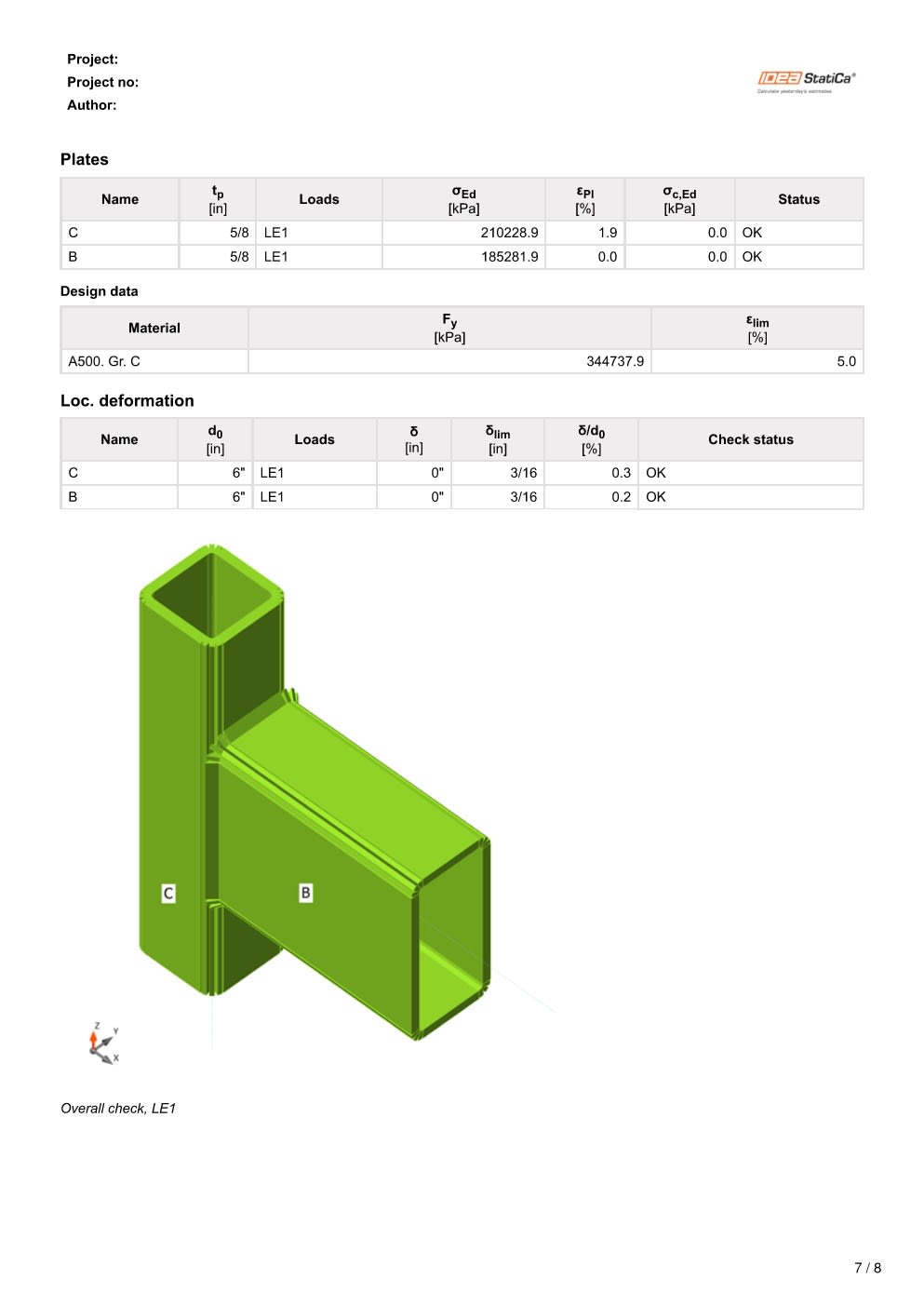 Design Calculation Sheet 140