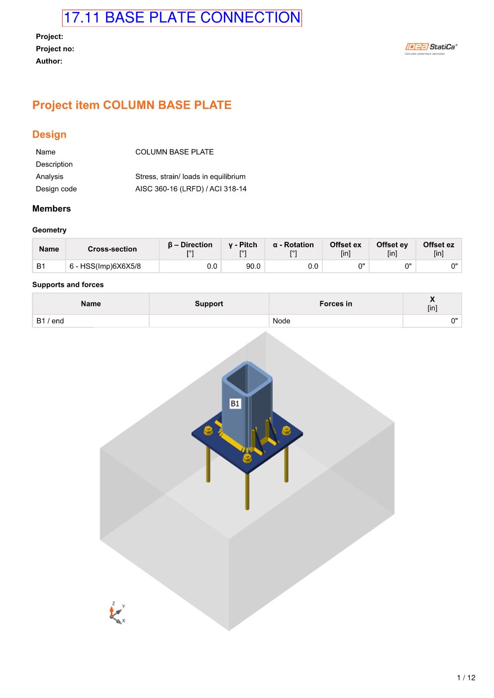 Design Calculation Sheet 142