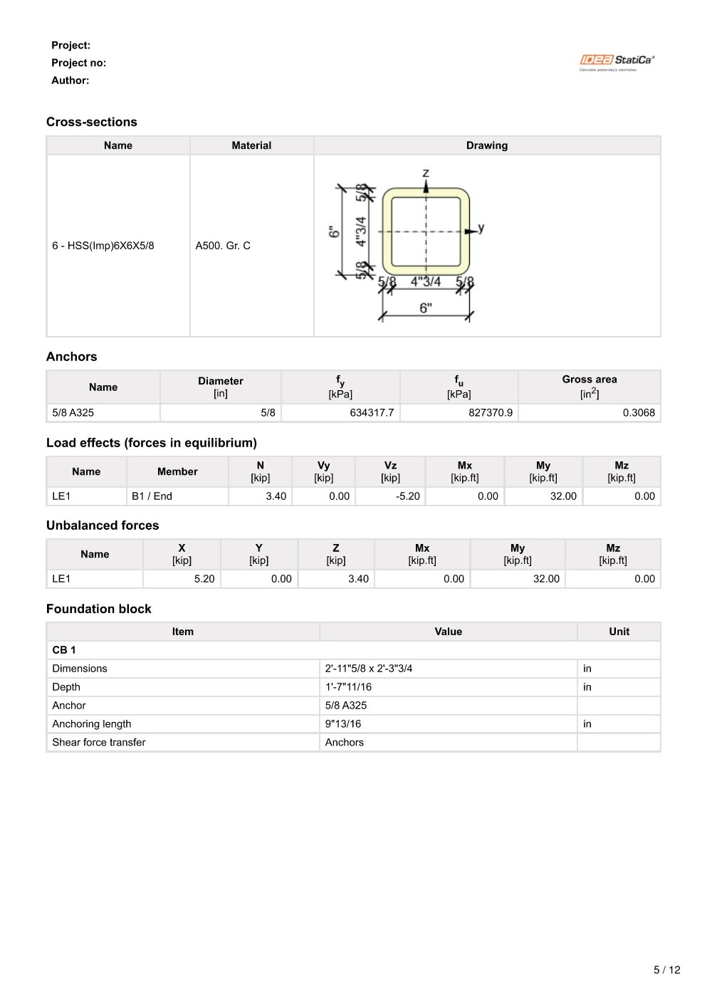 Design Calculation Sheet 146
