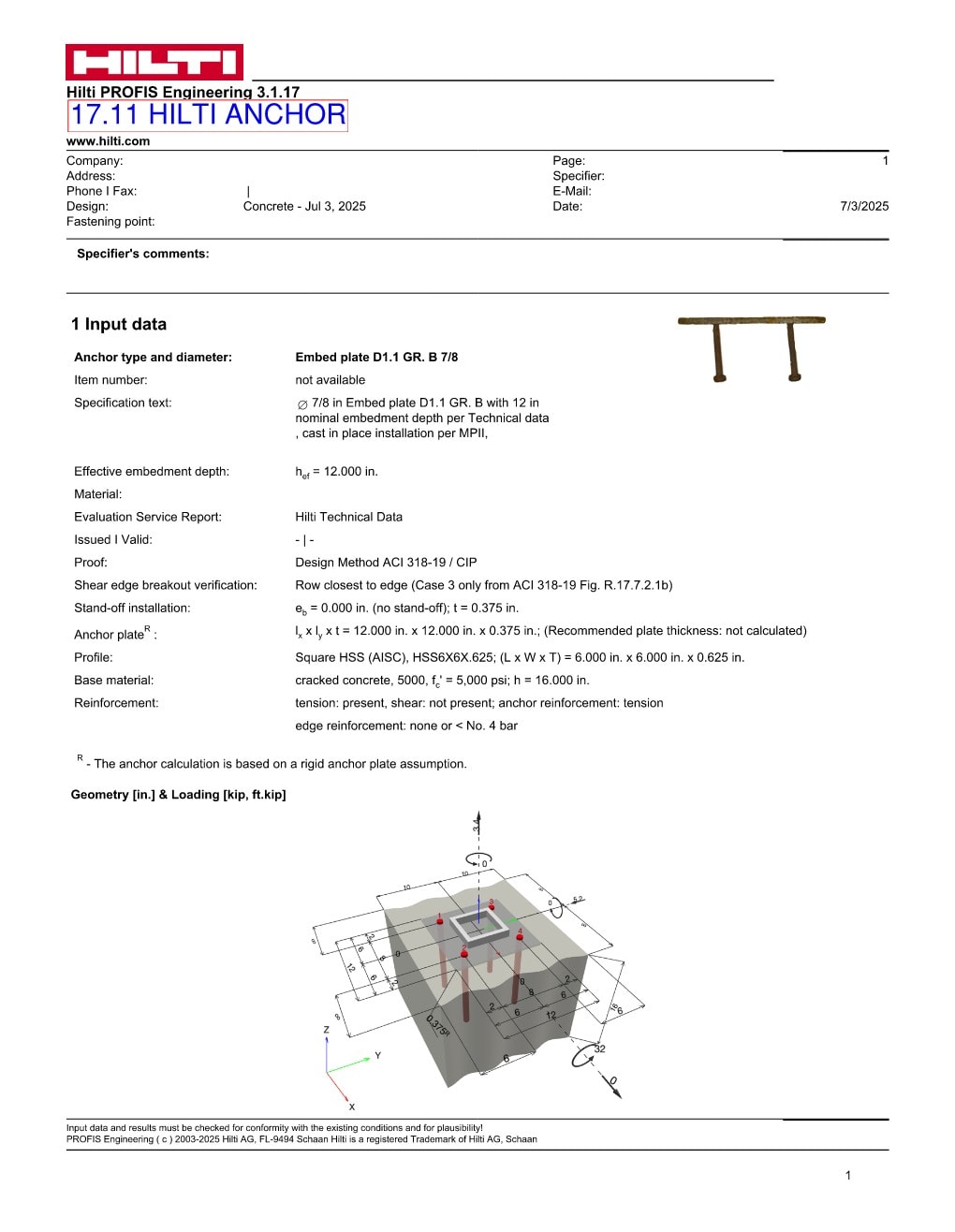 Design Calculation Sheet 154