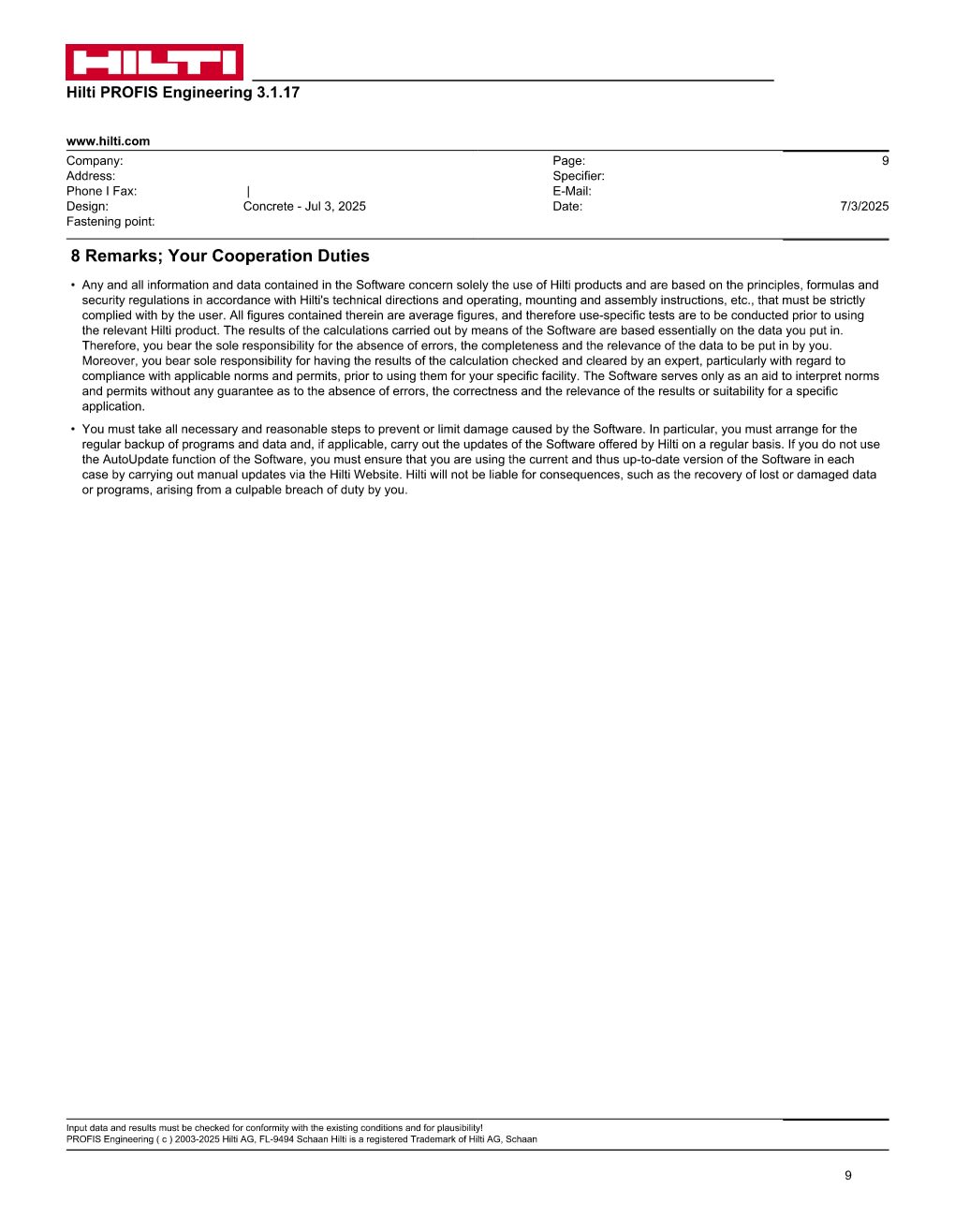 Design Calculation Sheet 162