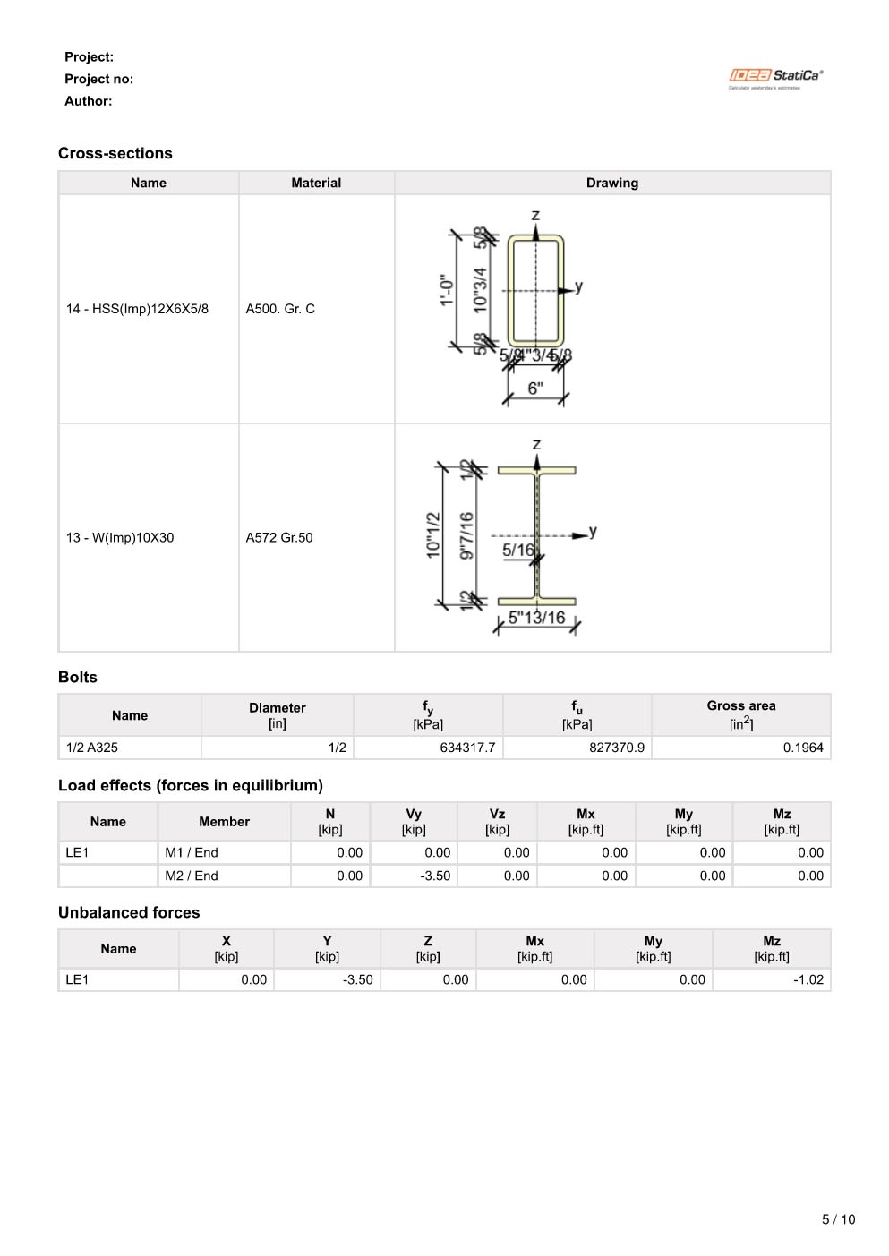 Design Calculation Sheet 167