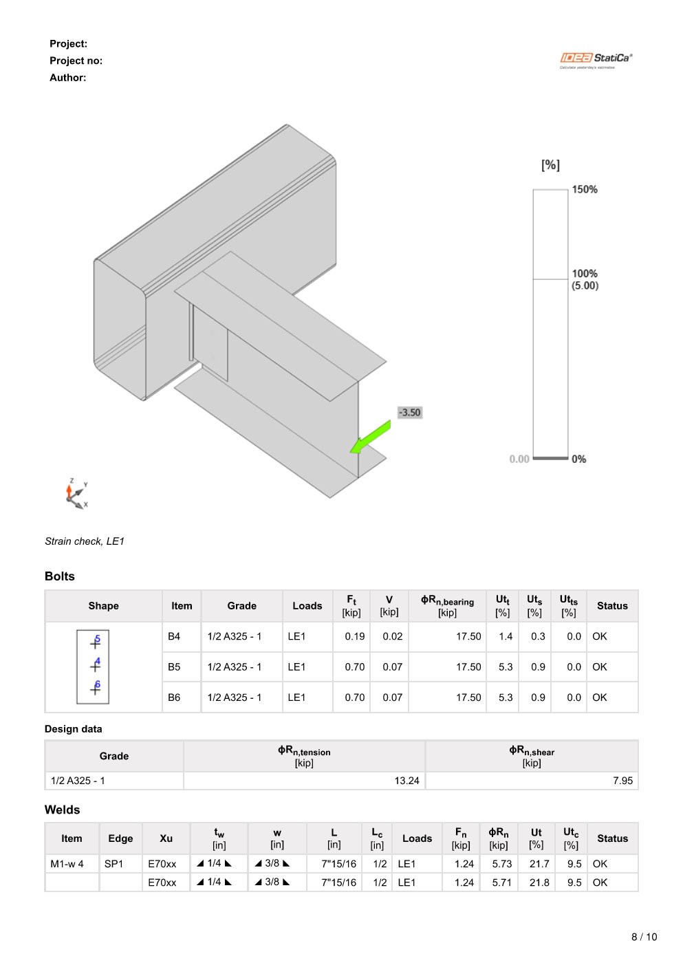 Design Calculation Sheet 170