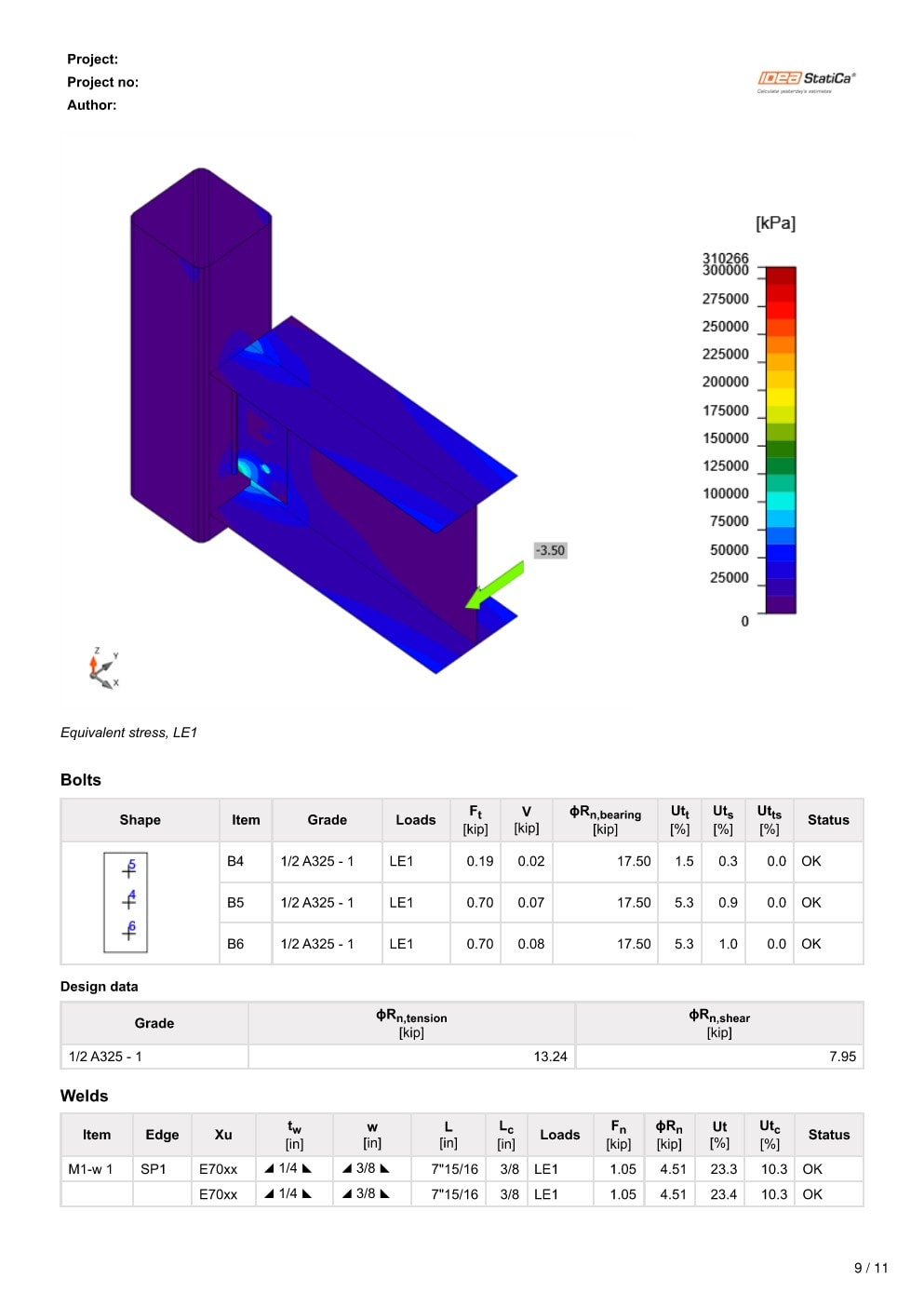 Design Calculation Sheet 181