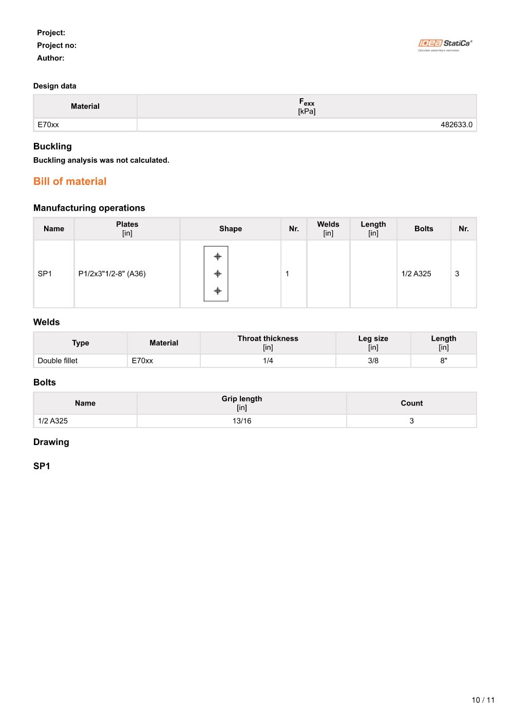 Design Calculation Sheet 182