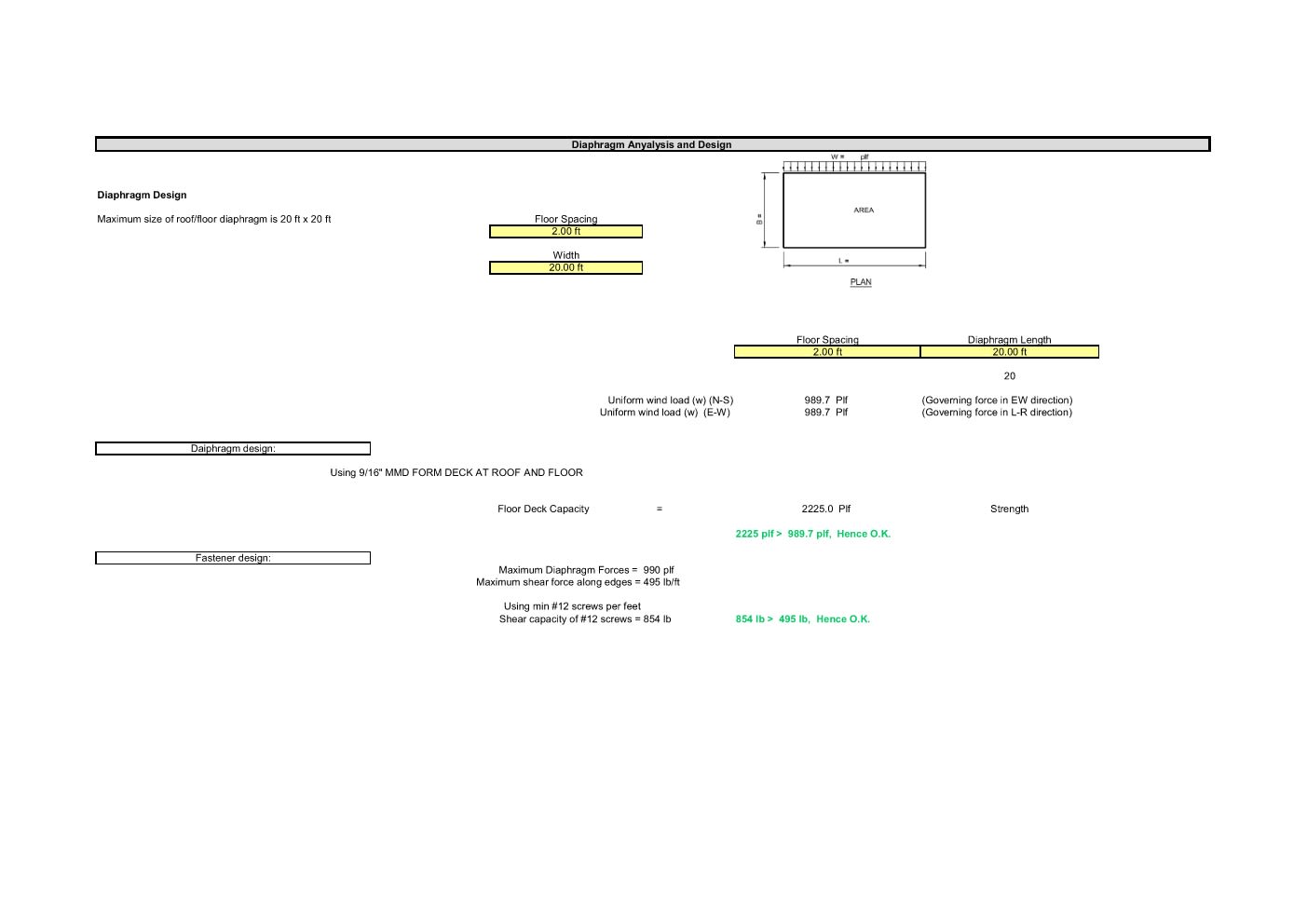 Design Calculation Sheet 186