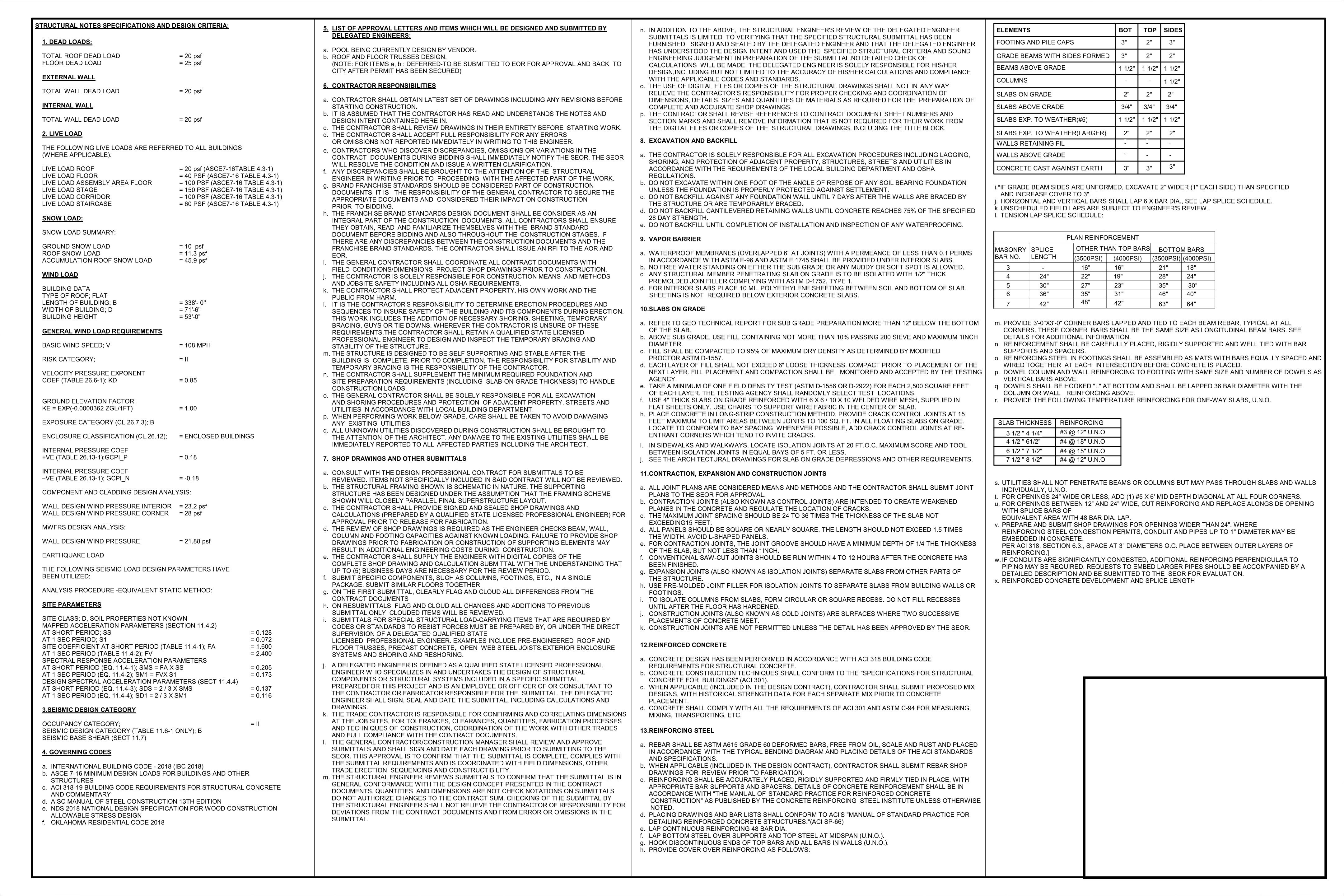 Structural Drawing Sheet 2