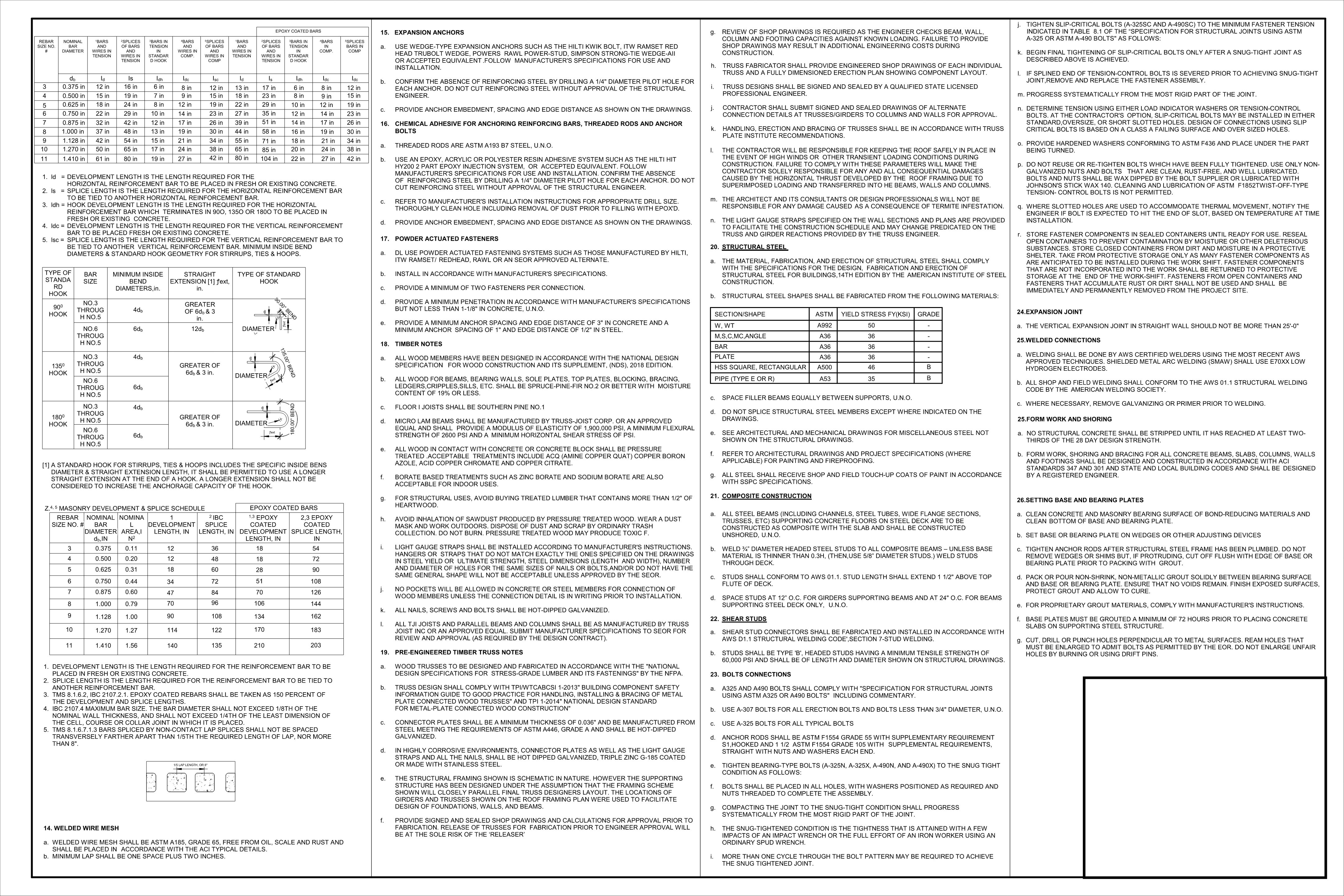 Structural Drawing Sheet 3