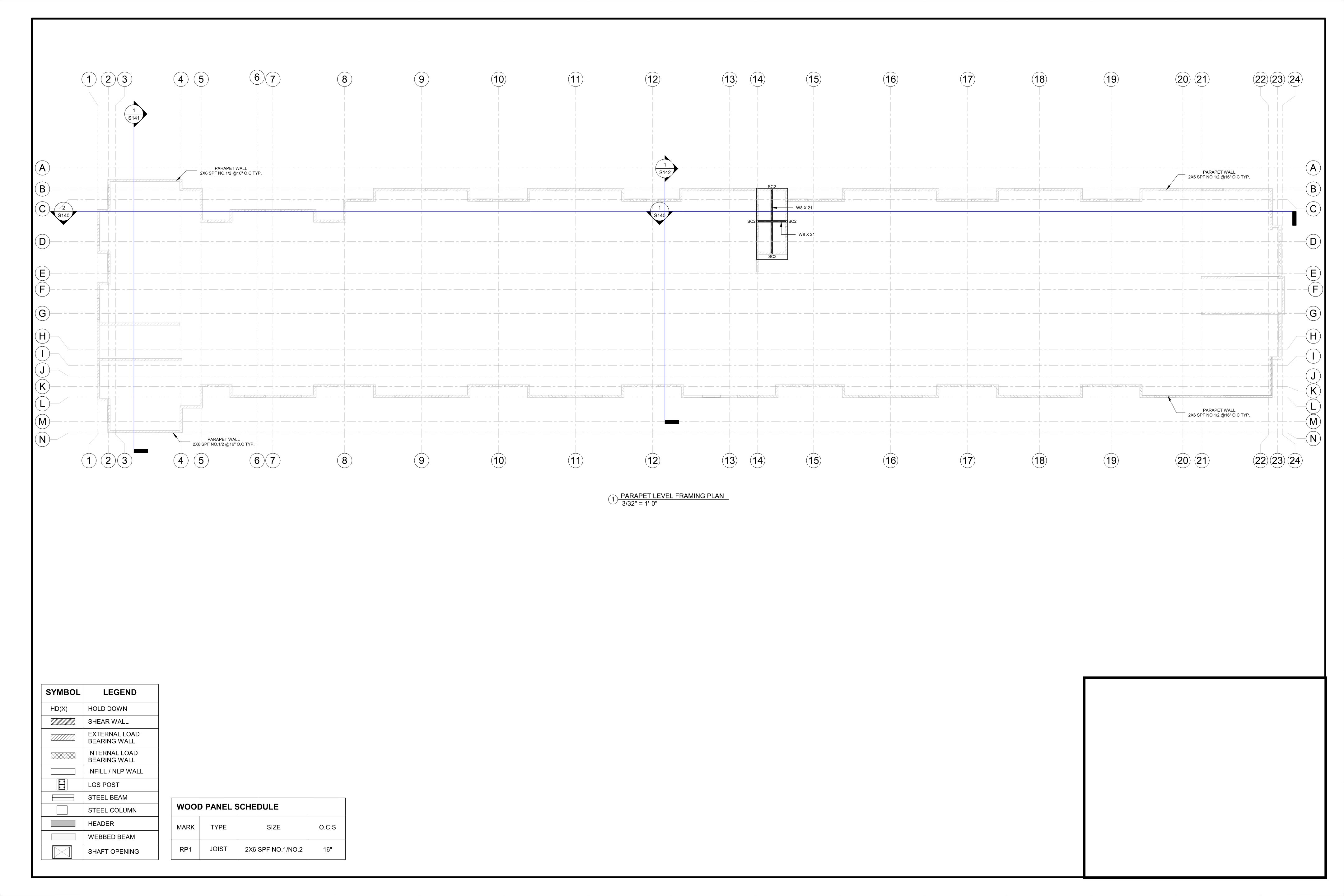Structural Drawing Sheet 20