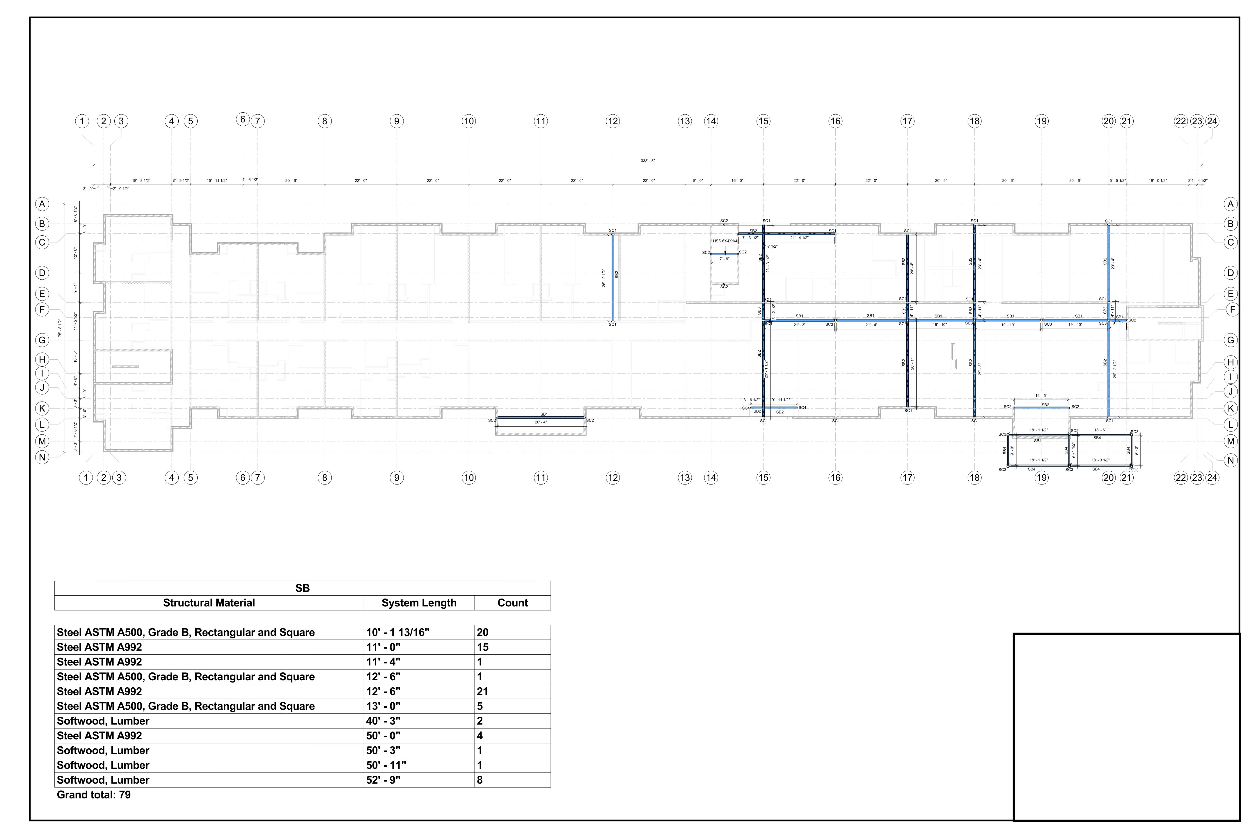 Structural Drawing Sheet 22