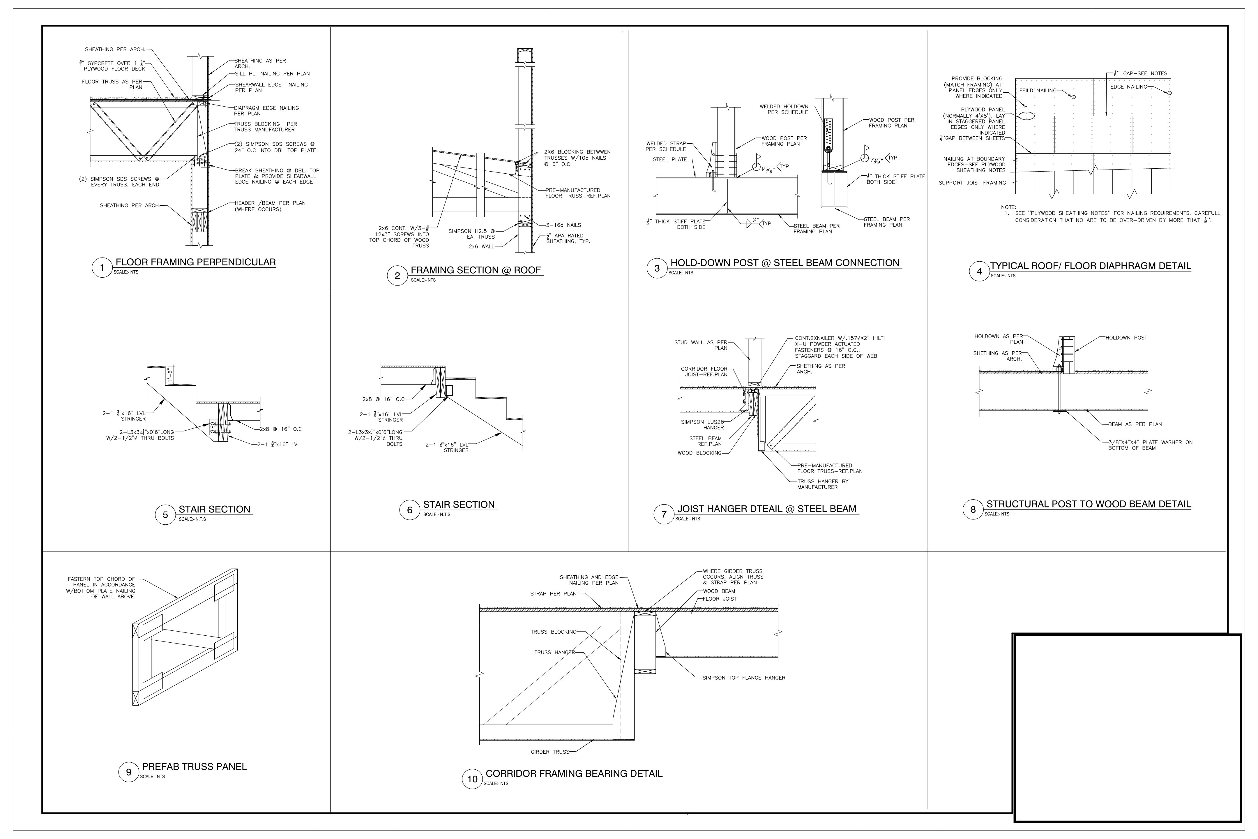 Structural Drawing Sheet 30