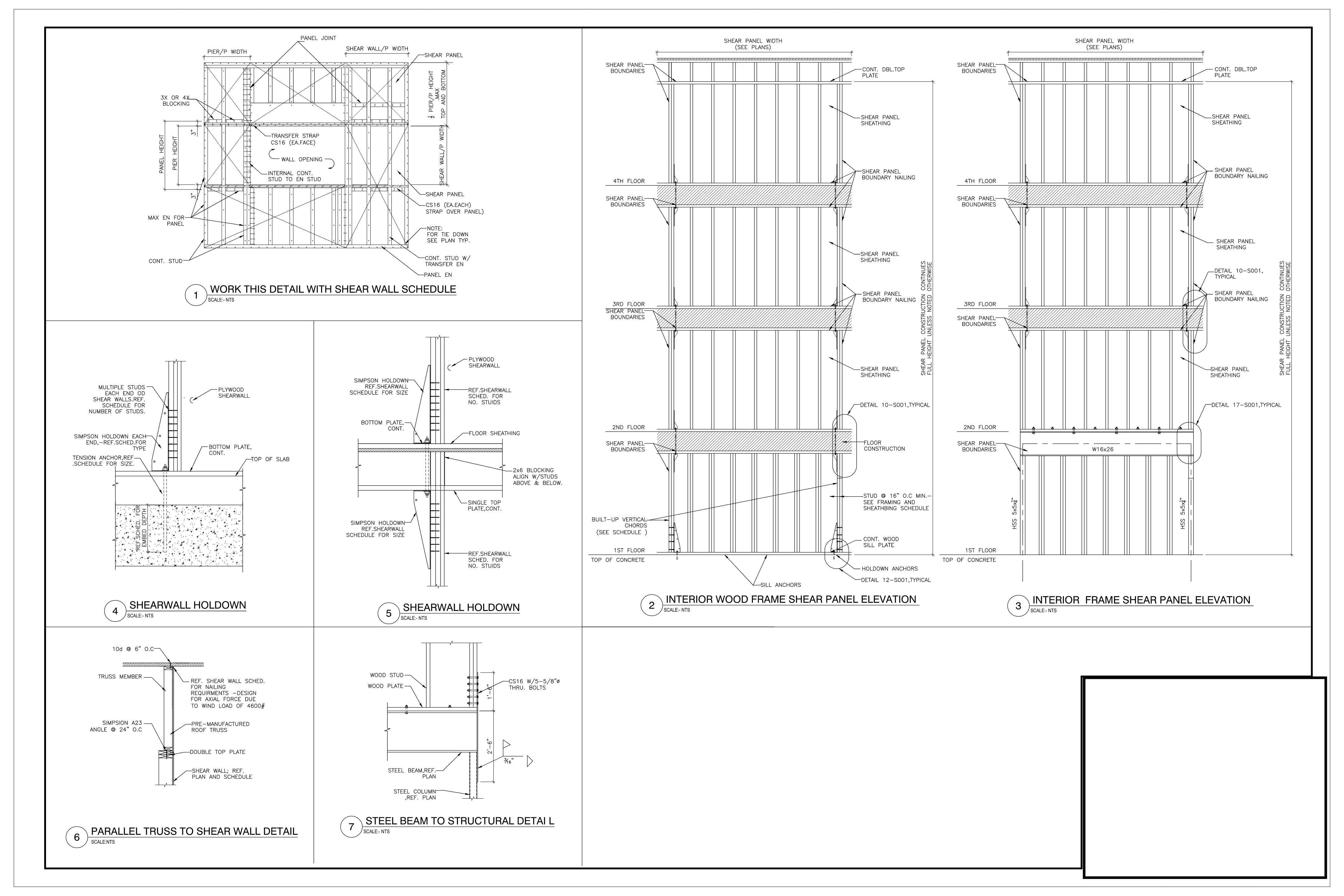 Structural Drawing Sheet 31