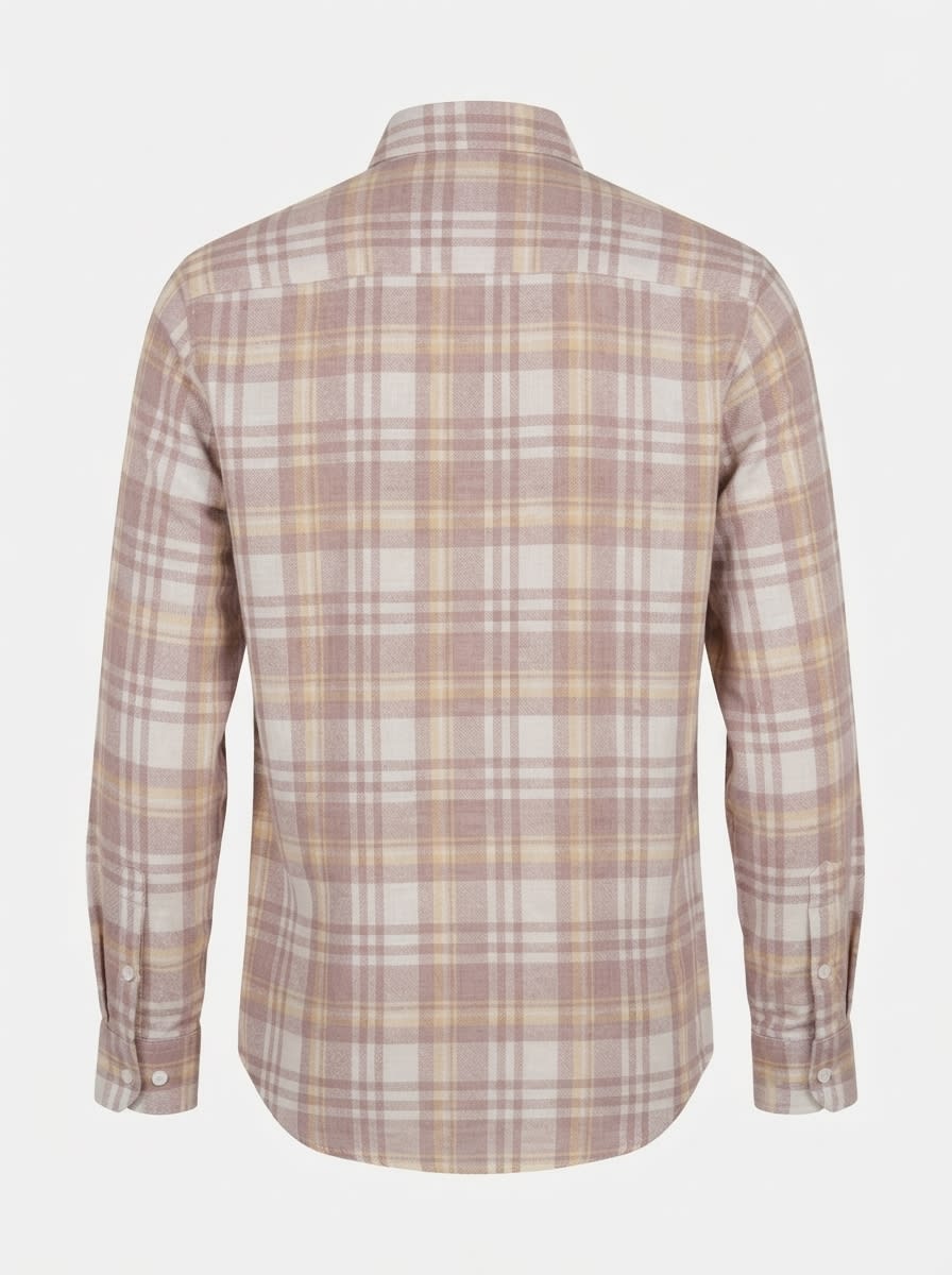 BANGKOK CHECK SHIRT-M-WHITE&ROSE, image 4