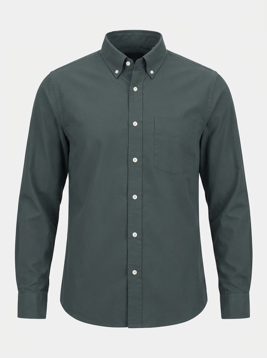 FUES POLYLYCRA PLAIN SHIRT F/S, image 3
