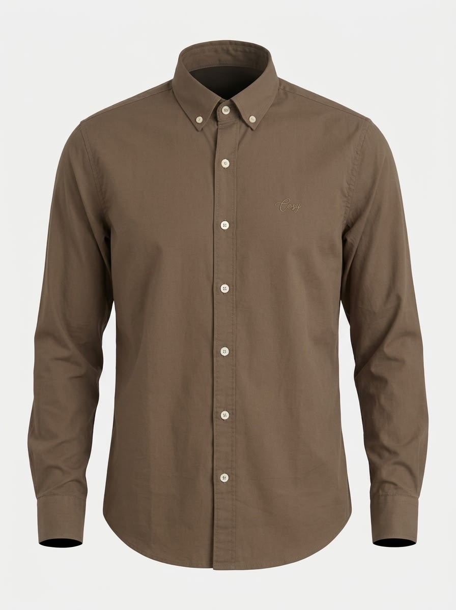 CAES OXFORD PLAIN SHIRT F/S, image 3
