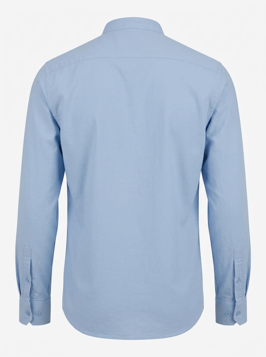 CAES OXFORD PLAIN SHIRT CHINESE F/S, image 4