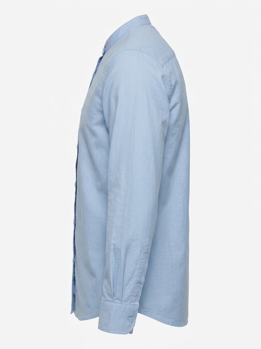 CAES OXFORD PLAIN SHIRT CHINESE F/S, image 6