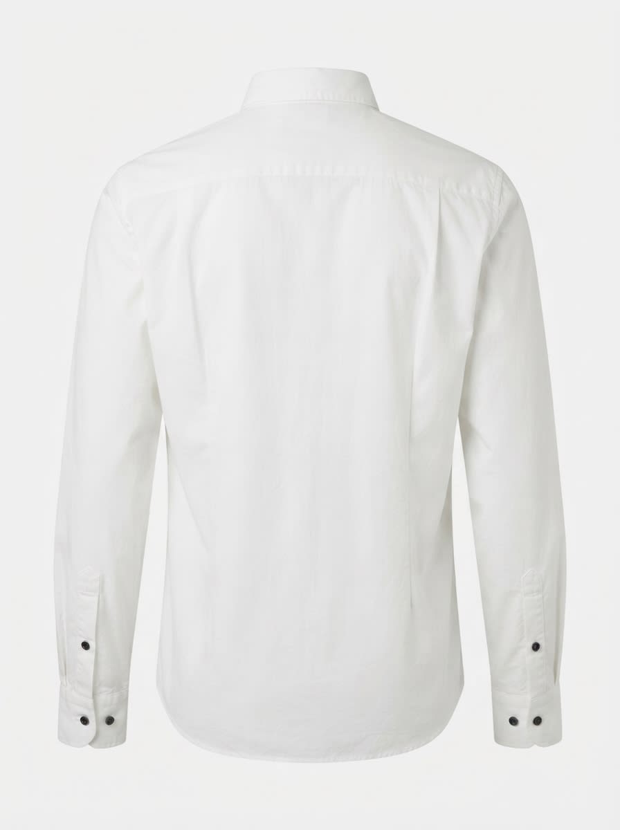 GIMMICH CHEST EMBROIDERY SATIN SHIRT F/S, image 4