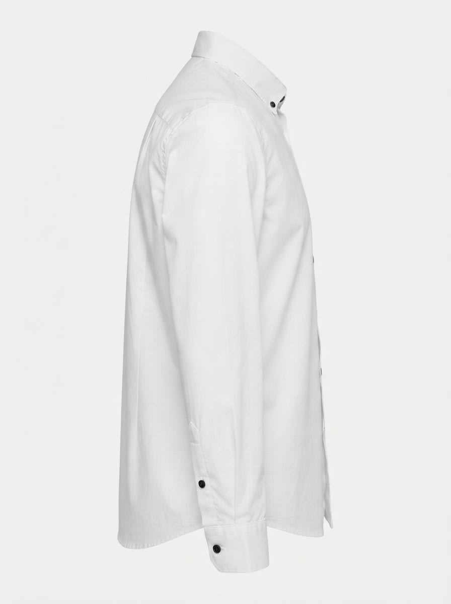 GIMMICH CHEST EMBROIDERY SATIN SHIRT F/S, image 5