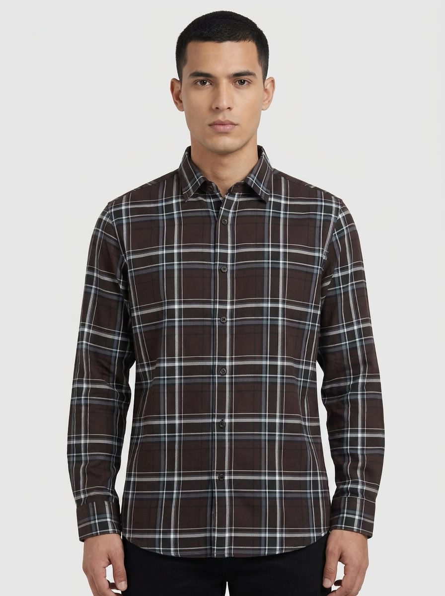 VOGUE OXFORD CHECKS SHIRT F/S, image 5