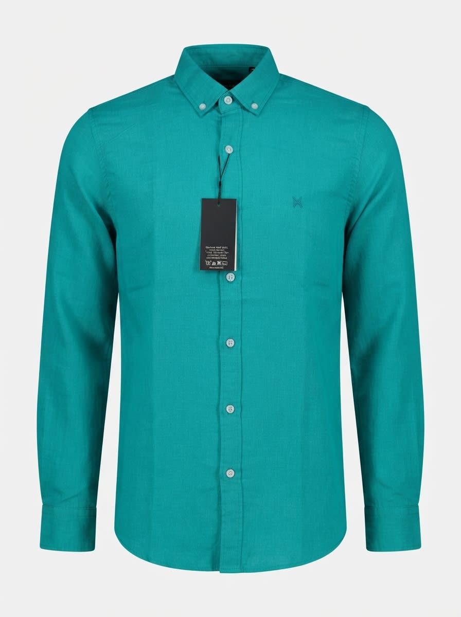 CRAPT LINEN PLAIN SHIRT F/S, image 3