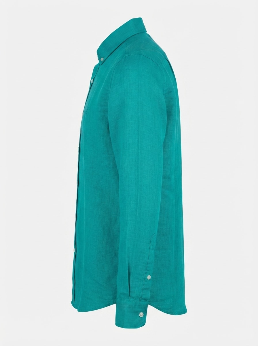 CRAPT LINEN PLAIN SHIRT F/S, image 5