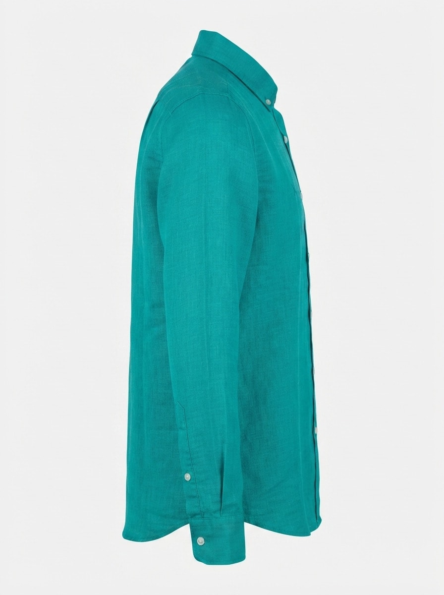 CRAPT LINEN PLAIN SHIRT F/S, image 6