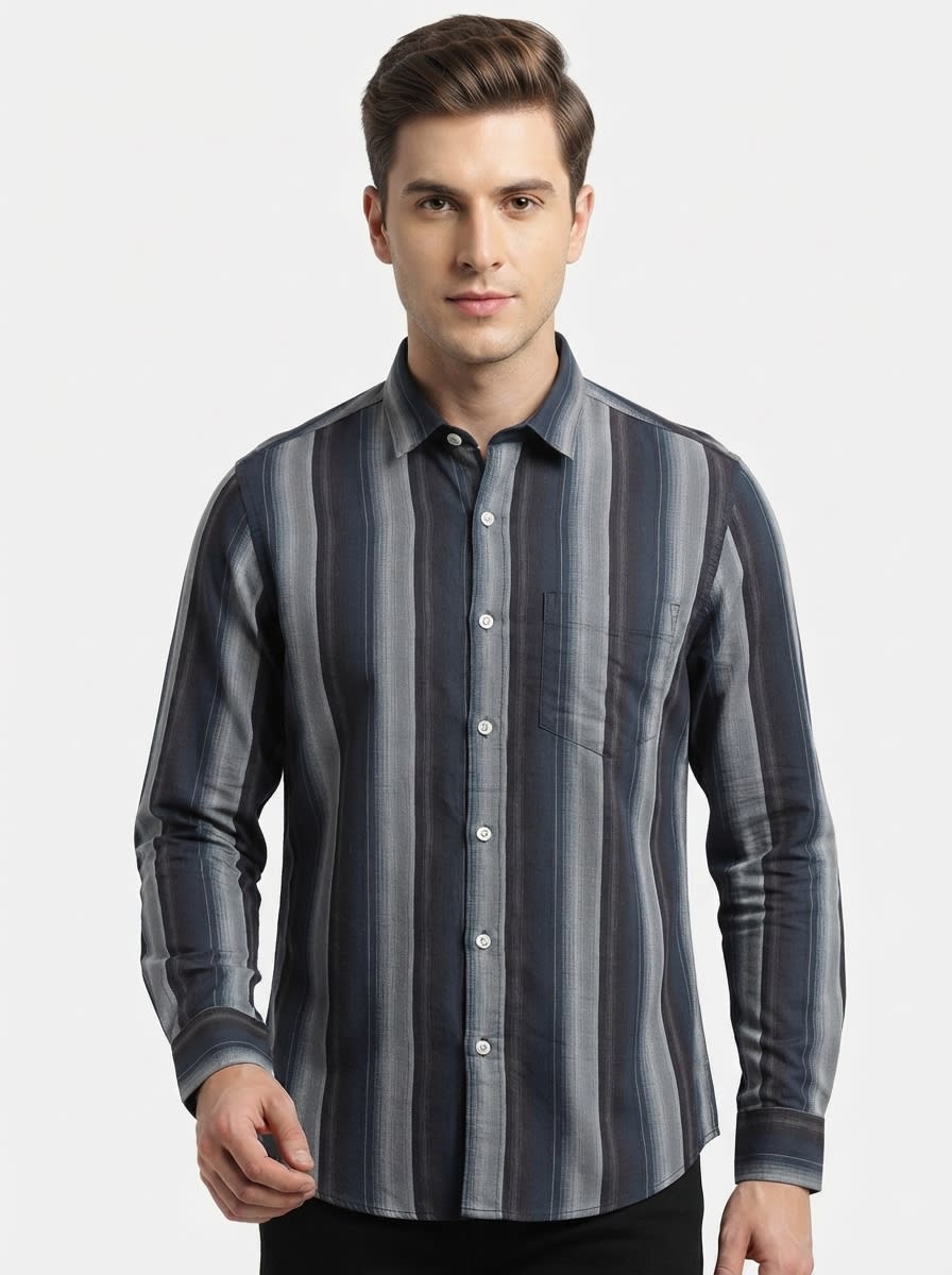 EPPOCH OXFORD STRIPES SHIRT F/S